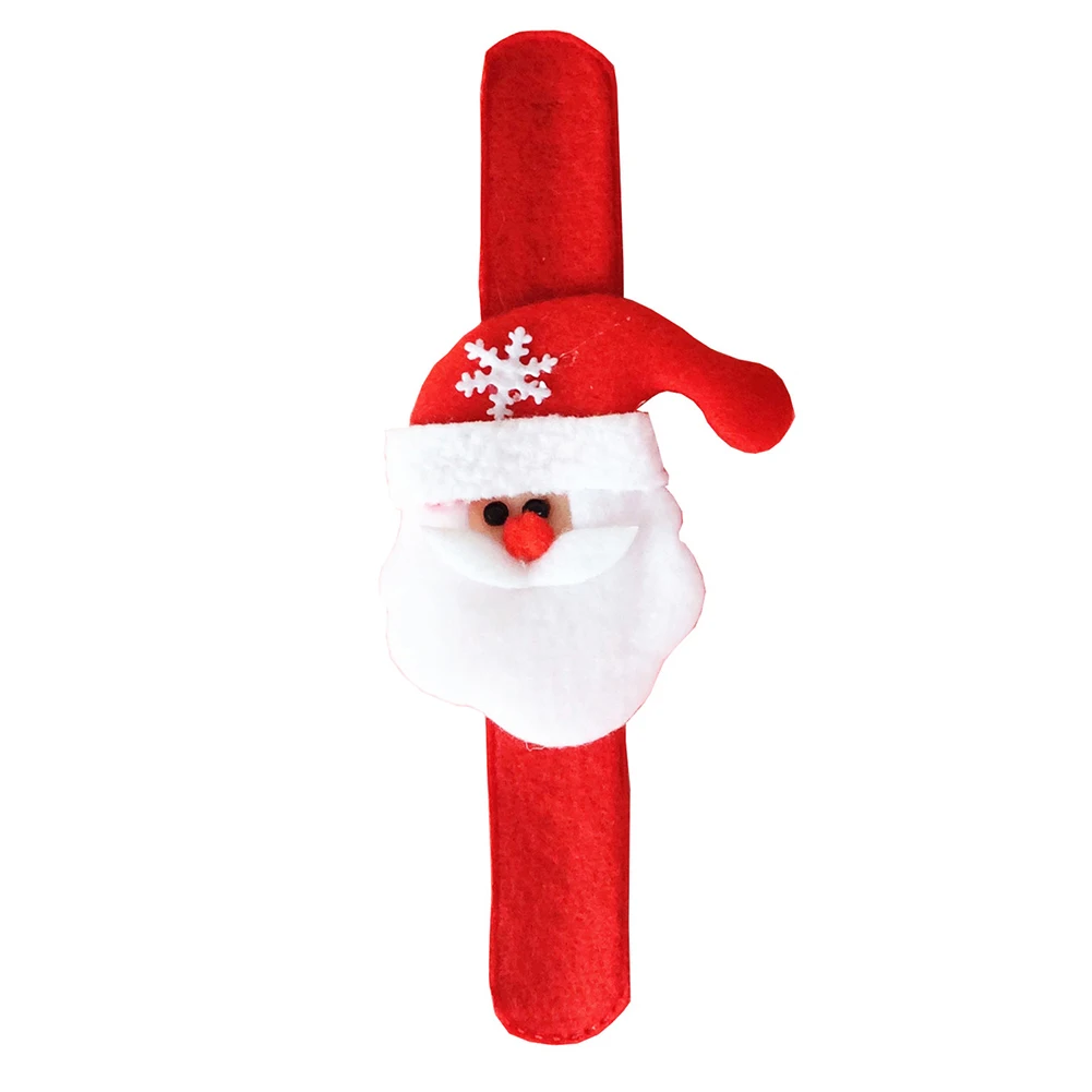Рождественский браслет с защелкой, браслет Санта-Клауса, снеговика, оленя, медведя, браслеты со снеговиком, Bijoux, подарки на год для детей