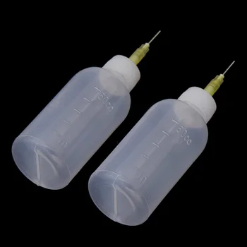 

2PCS 50ml Plastic Pottery Tools Transparent Squeezing Mud Bottle Point Line Decorative DIY Craft Making Tools Accessories