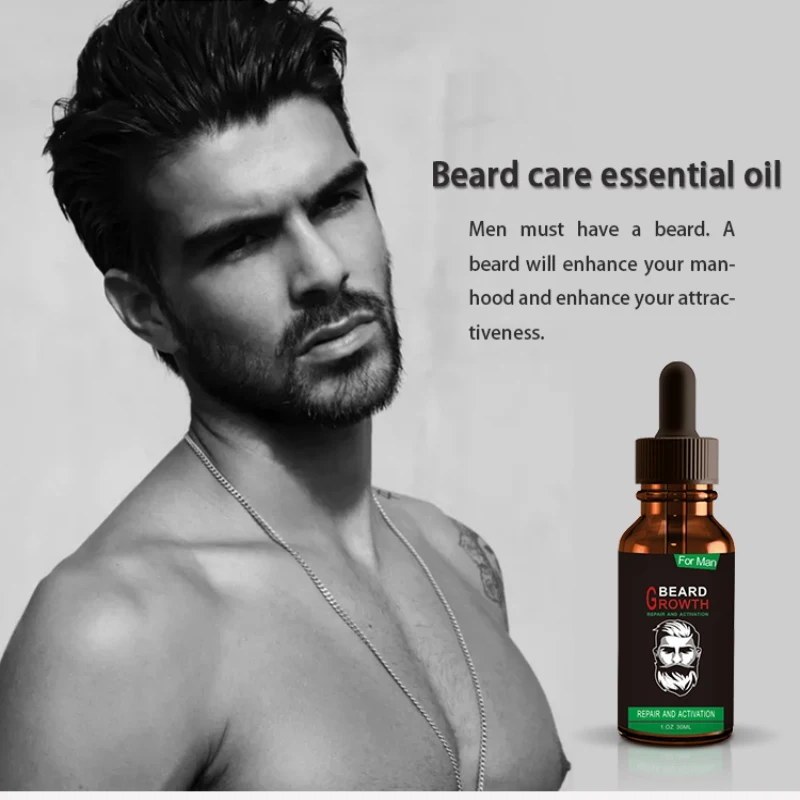 Борода эфирное масло борода Усилитель роста питательные вещества масло для бороды для мужчин питание лица средства ухода за бородой