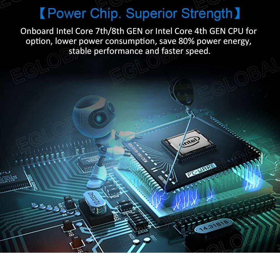Eglobal Micro PC Barebone with New Intel Core i7 10510U/i3 10110U, Windows TV BOX, 2 LAN, DP, HD, Dual Band WiFi, Desktop Mini Computer. Description Image.This Product Can Be Found With The Tag Names Barebone Mini PC, Computer Office, Eglobal