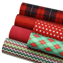 6 шт 20*34 см Рождественская тематика искусственная кожа Ассорти набор, материалы для ручных поделок для изготовления ручных поделок, 1Yc8040