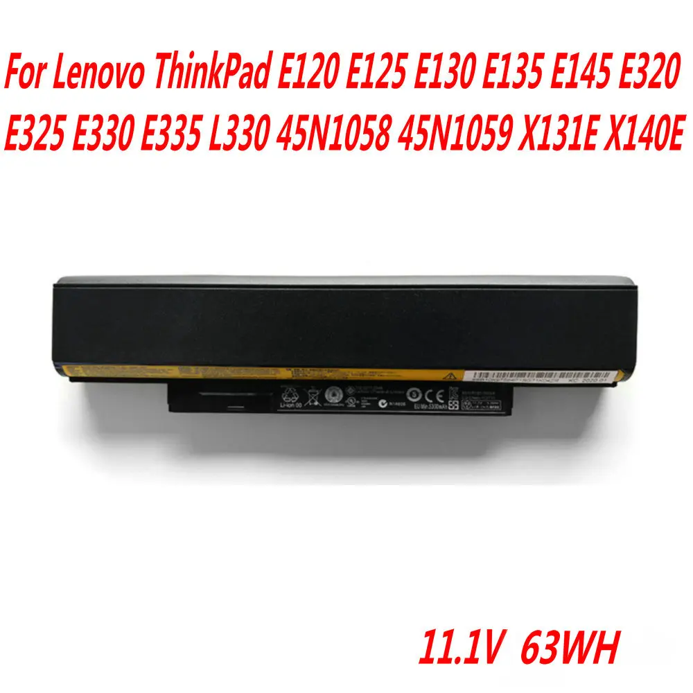 

Аккумулятор X121E X130E для ноутбука Lenovo ThinkPad E120 E125 E130 E135 E145 E320 E325 E330 E335 L330 45N1058 45N1059 X131E X140E