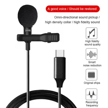 

Mini Microphone USB Type-C Interface Devices Omnidirectional Microphone for Recording YouTube TikTok