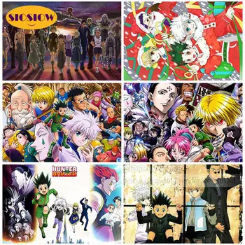 

Full Square Hunter X Hunter 5d DIY Diamond Embroidery Anime Character Diamond Painting Cross Stitch Pictures Wall Art Home Decor