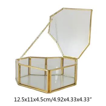 

Wedding Ring Box Storage Box Glass Terrarium Jewelry Box Greenery Glass Ring Bearer Succulent Ring Box for Wedding Ceremony Box