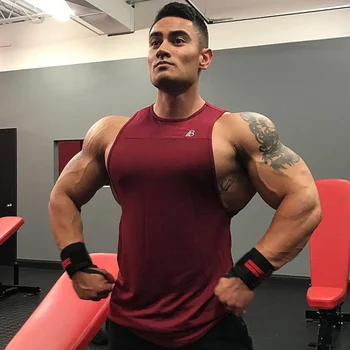 

2020 Summer New Gyms Tank Top Men Blank Bodybuilding Clothing Stringer Singlets Brand Fitness Men Cotton Sleeveless sports Tops