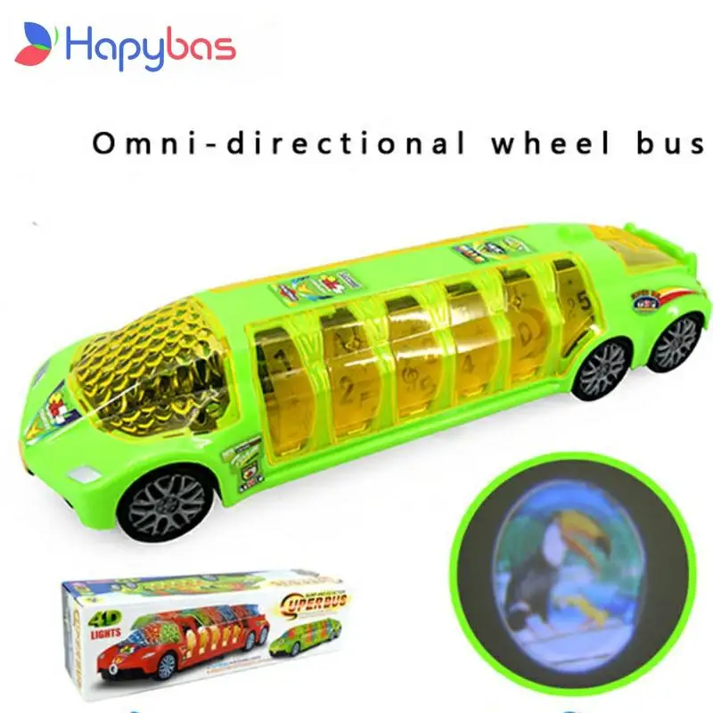 Последние горячие игрушки Универсальный электрический музыкальный автобус