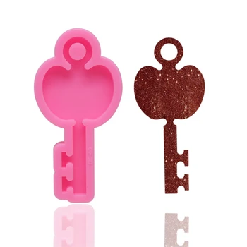 

Keychain Pendant Resin Mold Comb Heart Bottle T-shirt Silicone Molds Craft Tools A2UA