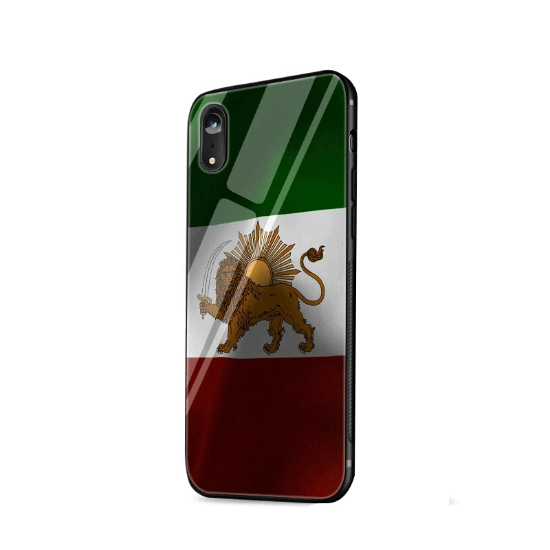 Стеклянный чехол для телефона TPU glass для Apple iPhone 5 5S SE 6 6S 7 8 Plus XR X XS Max крышка с флагом Iran Ribbon - Цвет: G6