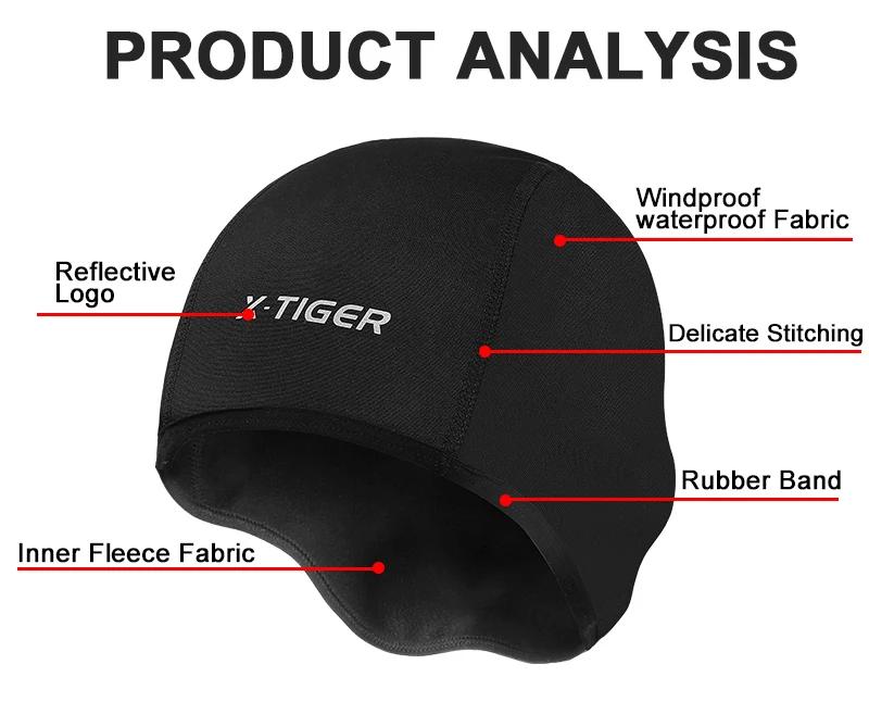 X-TIGER Мужская зимняя ветрозащитная флисовая велосипедная Кепка для катания на коньках, головной убор для езды на мотоцикле, женские головные уборы для велоспорта MTB