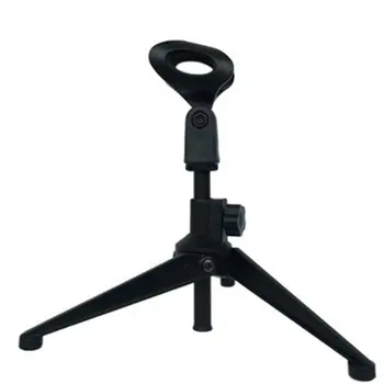 

1pcs Portable Metal Microphone Stand Desktop Tripod Stand Wired Wireless Microphone Stand Desktop ONLENY ---