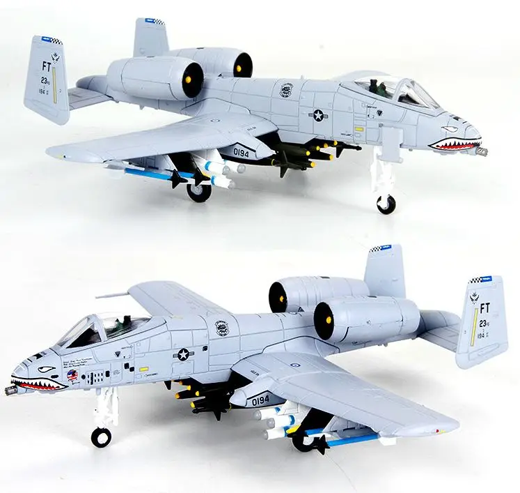 1: 100a10 Штурмовик модель a-10 самолет истребитель сплав моделирование готовые военные орнаменты
