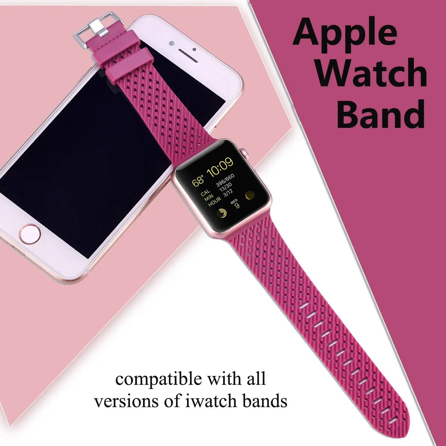 Силиконовый ремешок для apple watch 44 мм 40 мм apple watch band 5 4 3 2 1 iwatch band 38 мм 42 мм ромбический узор ремешок для часов браслет