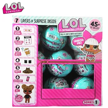 

Brand New Big Glitter Unpacking Dress Original LOL Dolls Surprise Toy Educational Novelty For Kid's Birthday Gift