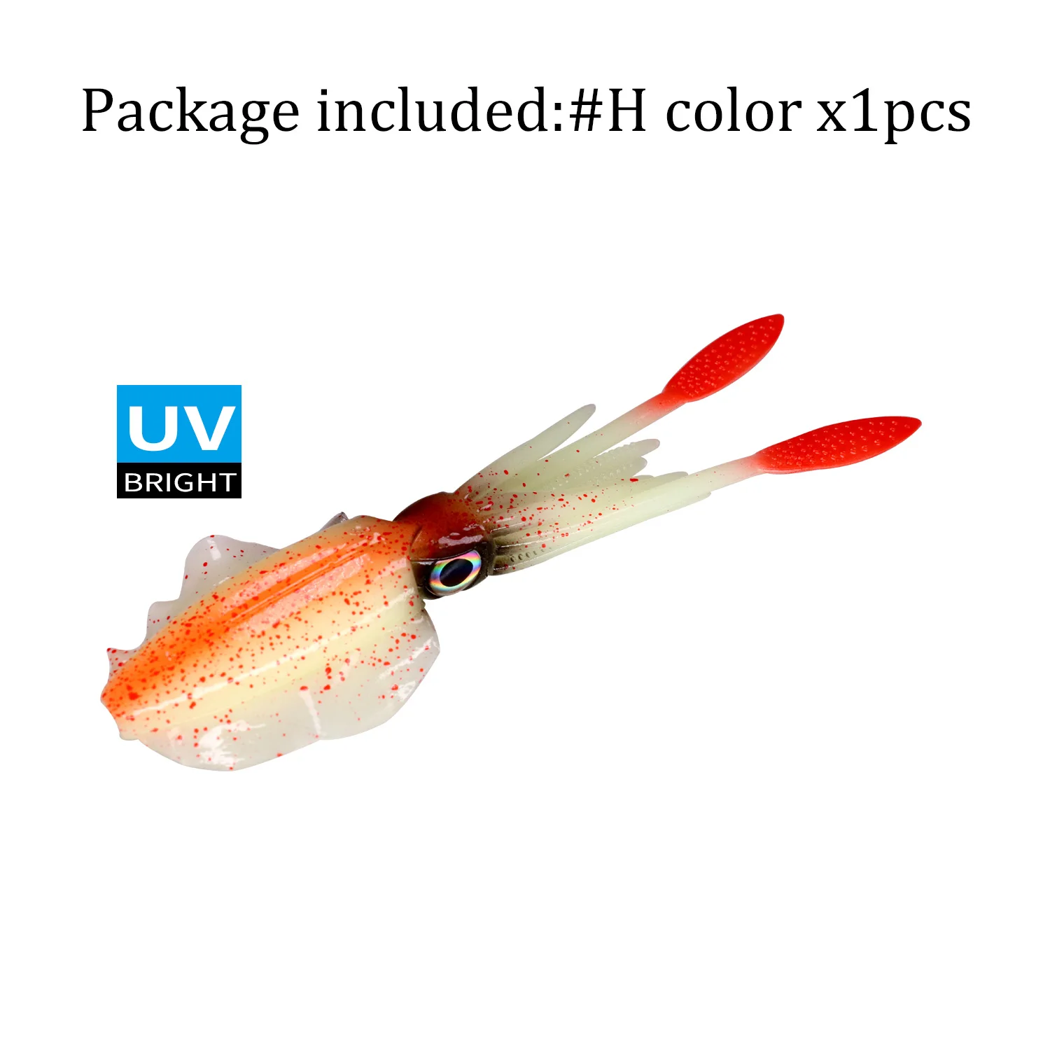 1 piece Fishing Soft Squid Lure 20g Luminous/UV Squid Jig Fishing