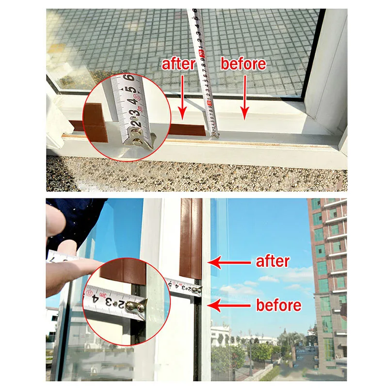 35mm 5m Under Door Draft Stopper Sweep Weather Stripping Door
