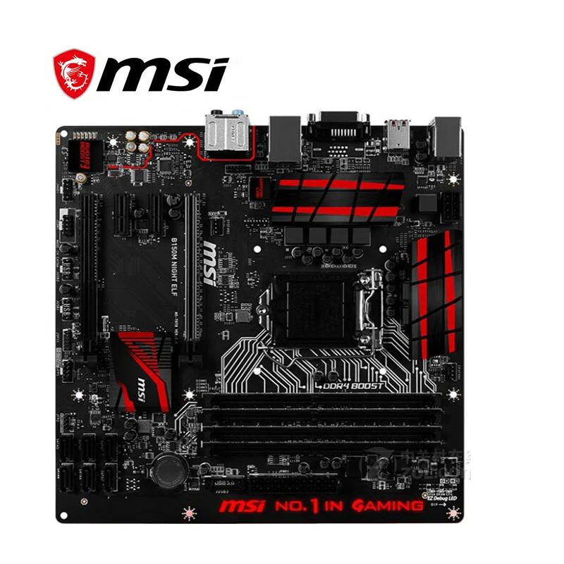 Материнская плата для MSI B150M NIGHT ELF LGA 1151 DDR4 Intel B150 150M десктопная материнская SATA III