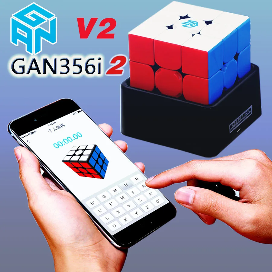 

Magic puzzle GAN 356 i 2 3x3x3 cubes GAN356i v2 i2 GANS cube magnet 3x3 GAN robot set smart Bluetooth App Cube Station twist toy