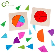 Pré-escolar circular matemática fração divisão placa de ensino auxiliar montessori educação matemática brinquedo crianças aprendizagem gyh