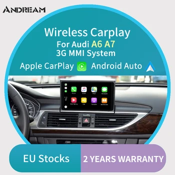 

Wireless Carplay MMI Android auto Interface box For AUDI A6 A7 Original Screen Support Camera