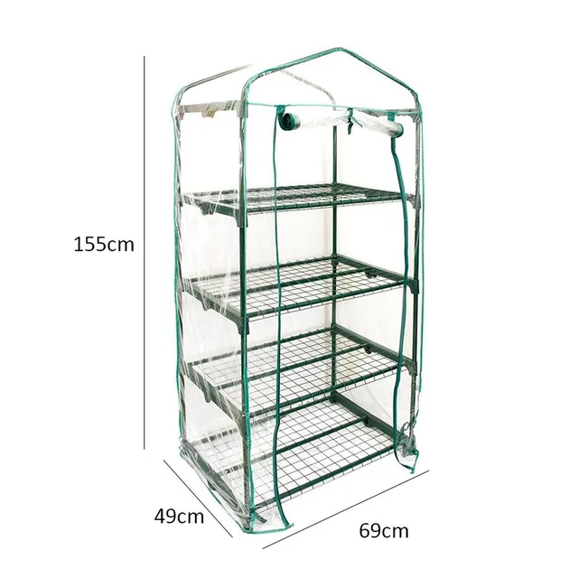 Üvegházhatású Borító 4 Szintű Pvc Sátor Csere Burkolat Kertészeti Virág Edénybe Beltéri Kültéri 27,16 X 19,29 61,02 Hüvelyk - Image 6