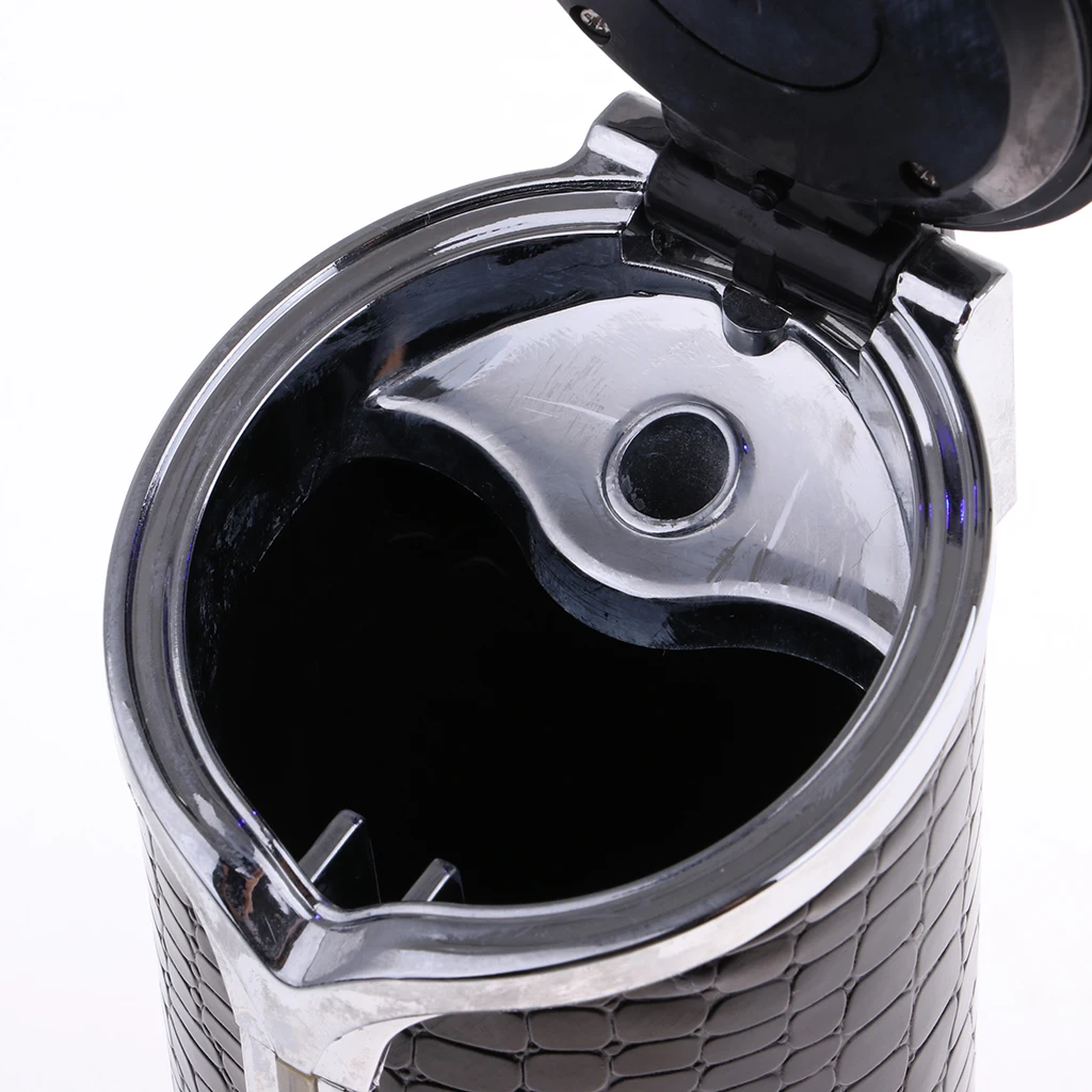 2pcs Ashtray Portable Cigarette Ash Car Bucket Holder Smoke Bin Travel