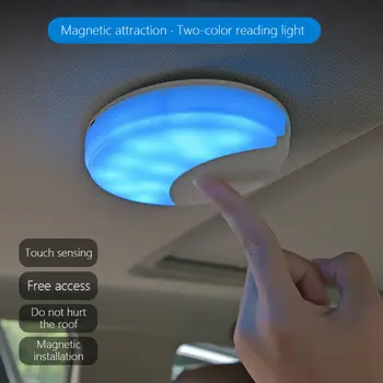 

LED Car Roof Reading Light USB Charging Universal Vehicle Interior Outdoor Lamp Auto Interior LED Magnet Light Reading Lights