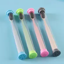 Новая мягкая зубная щетка для волос унисекс эффективно розовая, зеленая, синяя, серая удаляет около 20 см налет для путешествий