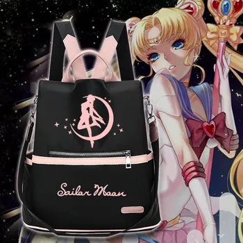 

Fashion Hot Anime Sailor Moon Tsukino Usagi Casual Backpack Student Schoolbag Shoulders Bag Travel Bag Cute Girl Daypacks