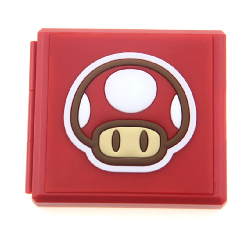 Red mushroom head Портативные игровые карты, противоударный жесткий чехол в виде ракушки для хранения nintendo Switch NS Games - Цвет: Red mushroom head