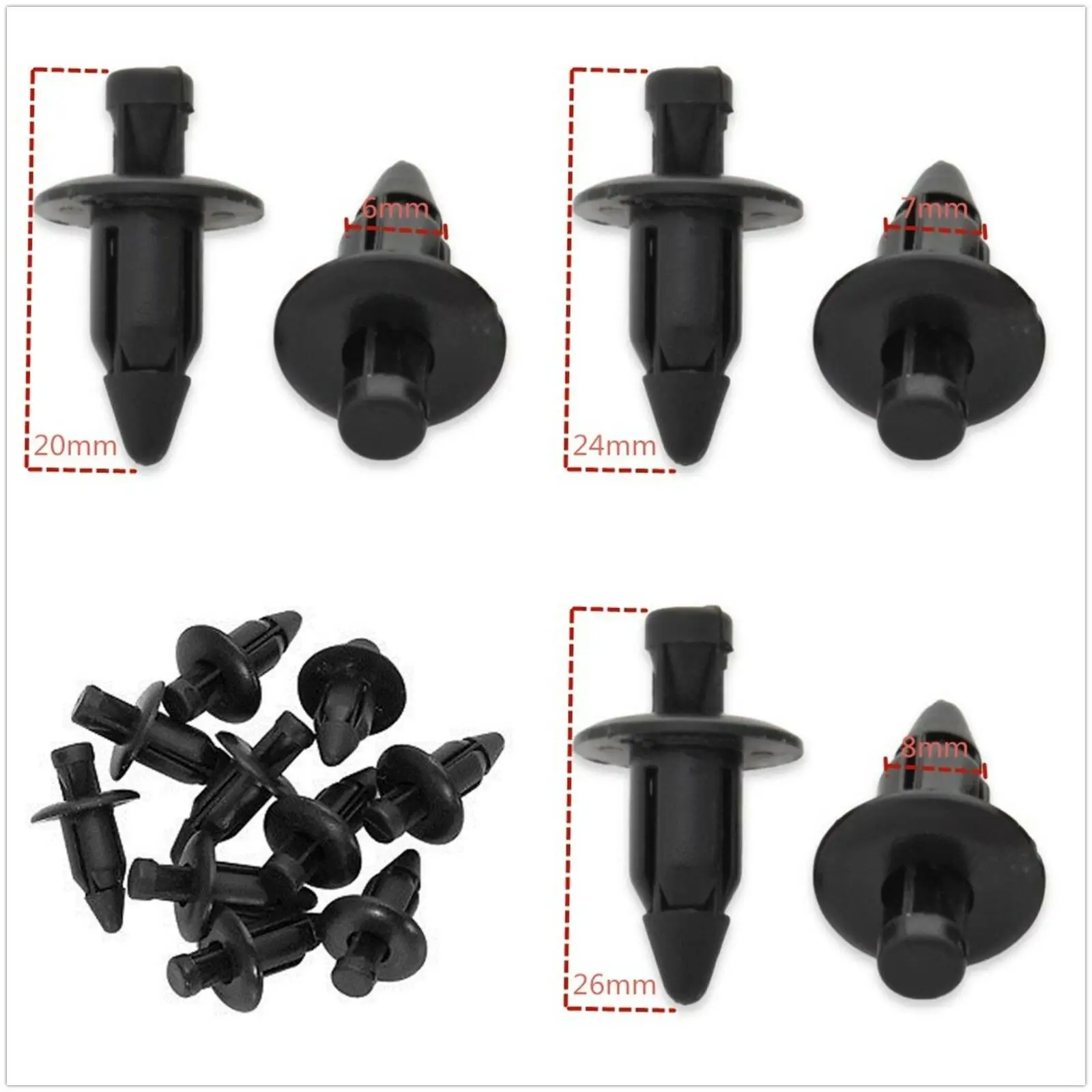 

Fairing Bolts Kit Bodywork Plastic Expansion Screw Spike Bolts Nuts Fit For SUZUKI GSF650 BANDIT 2007