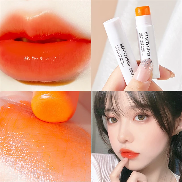 1Pcs Magic Color Changing Lipstick Orange Waterproof Moisturizer Lip Balm Long Lasting Nourish Protect Lips Care