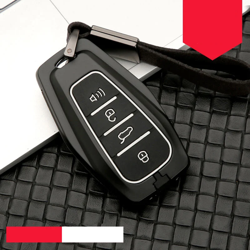 Чехол для ключей автомобиля, цинковый сплав, силикагель для Geely Atlas Boyue NL3 EX7 Emgrand X7 EmgrarandX7 SUV GT GC9 Borui, автомобильный брелок для ключей
