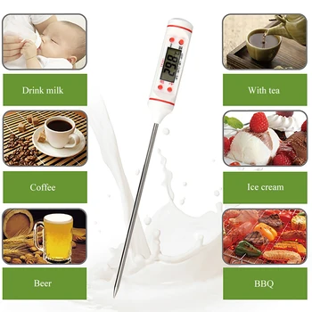 

Kitchen Accessories Gadgets Digital Thermometer Sensor Probe For Meat Water Milk BBQ Cooking Tools Kitchen Cooking Tools