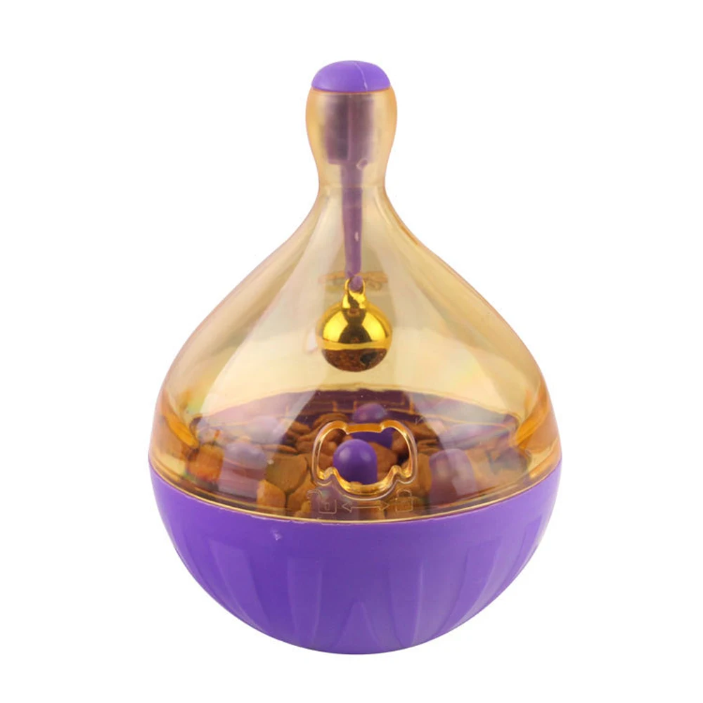 L Purple Питомец, кошка, веселая миска, игрушки для кормления, собака, стакан, питатель, щенок, котенок, тряска, утечка, пищевой шар, контейнер для упражнений, обучающие игрушки - Цвет: L Purple