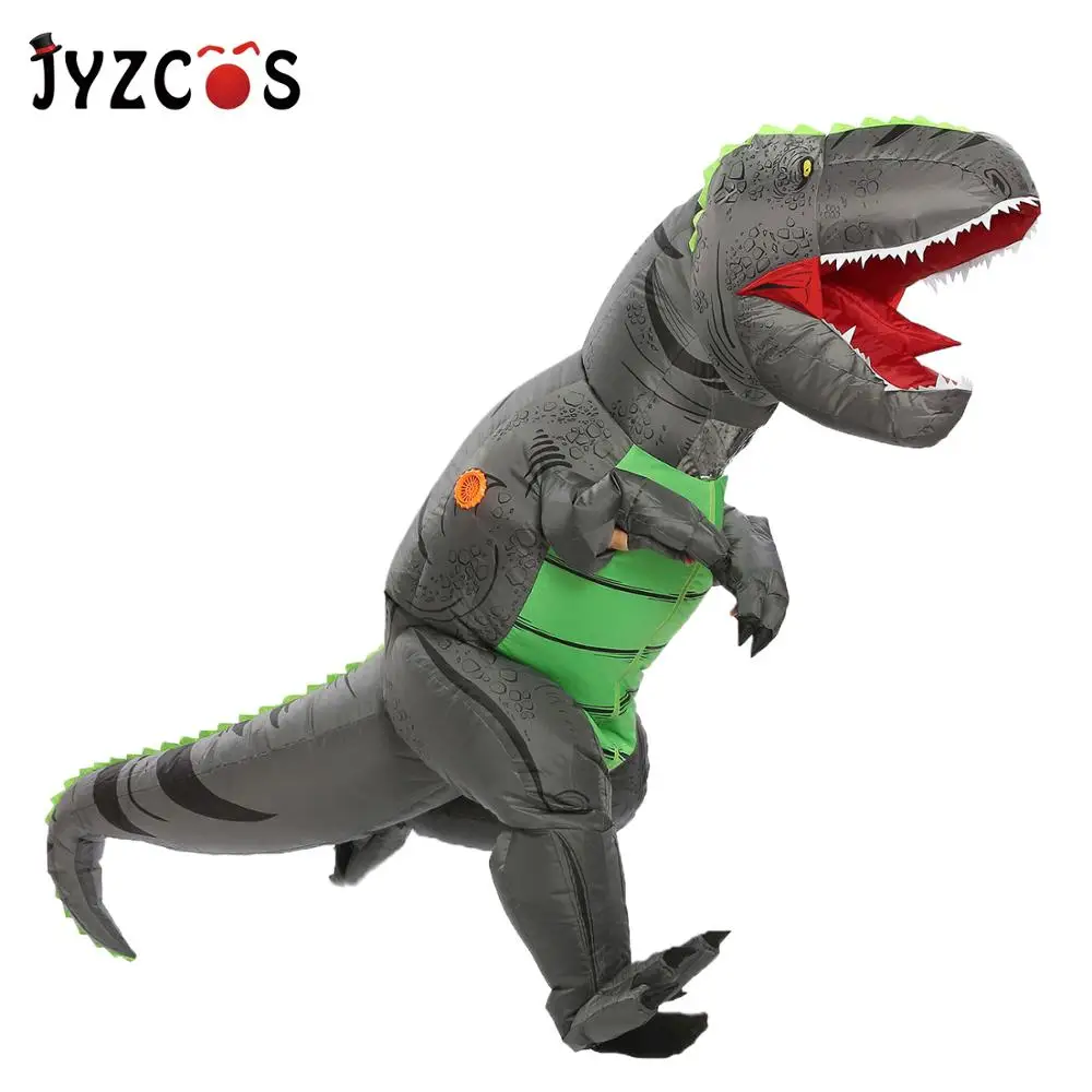 JYZCOS взрослых T REX надувной костюм Рождество Косплей динозавр животное фантазия