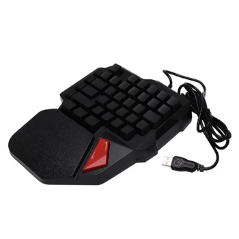 

K108 Gaming Keyboard One-Handed Mechanical Feeling Keyboard for PUBG Mobile Game PC Laptop Computer