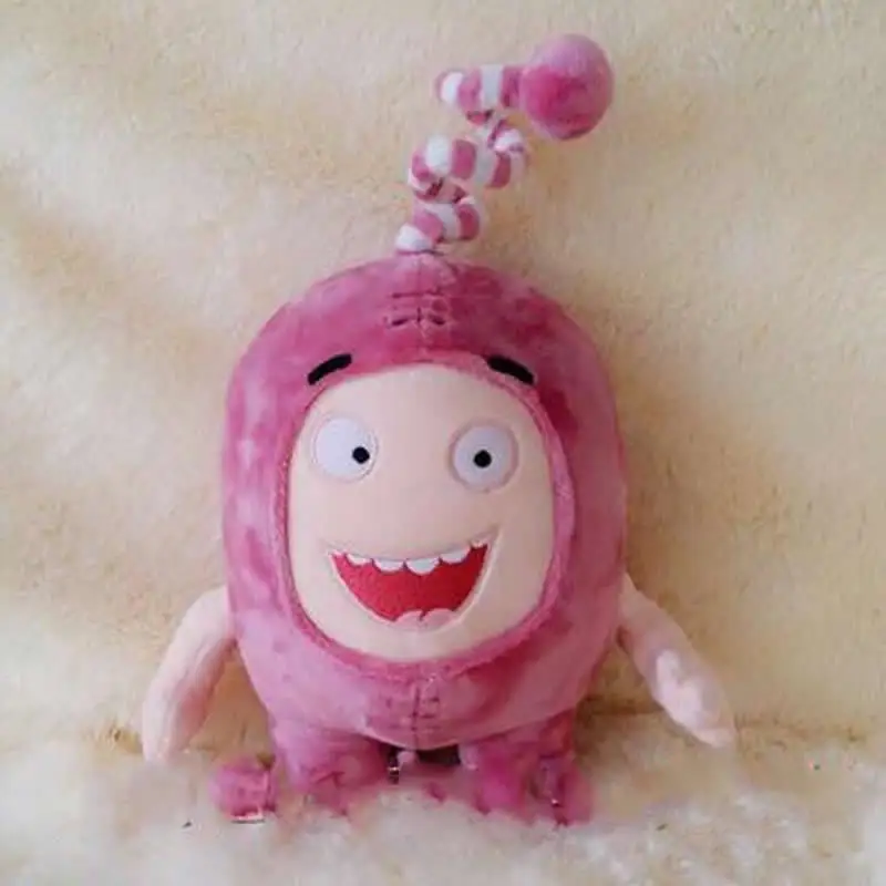 35 см Oddbods Newt Buuble Pogo Zee Jeff Fuse Slick плюшевые куклы мягкие игрушки для детей Рождественский подарок - Цвет: Розовый