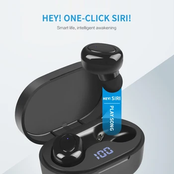 

Portable TWS Wireless Headset Bluetooth V5.0 Noise Reduction LED Digital Display In-ear Headset Stereo Earbuds Macarons 6 Colors