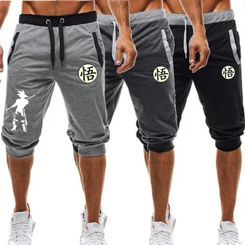 

Brand new Mens gym shorts Run jogging sports Fitness bodybuilding Sweatpants male workout training Brand Knee Length short pant