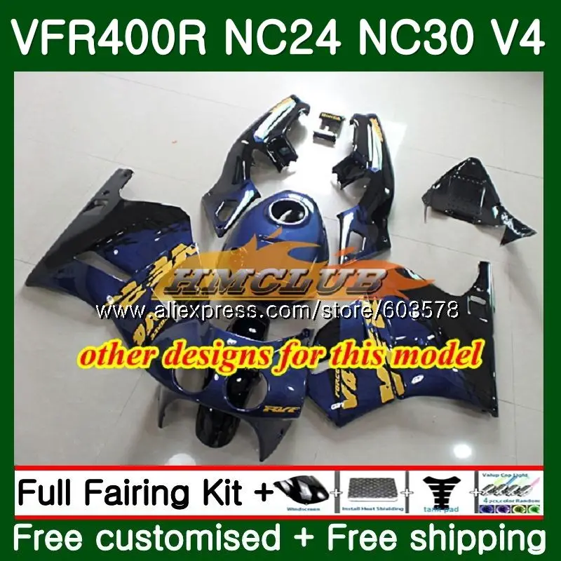 VFR400 R для HONDA VFR400R 1987 1988 1989 1990 1991 1992 98CL. 30 ЛРВ 400 R NC24 NC30 87 88 89 90 91 92 белые, красные обтекатели