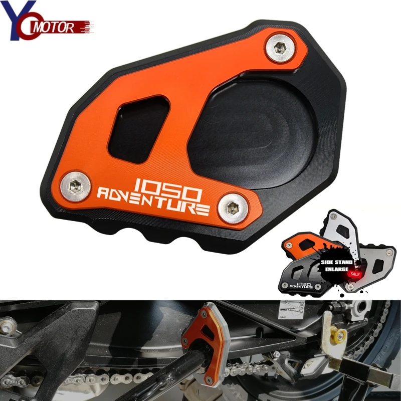 Motorcycle Side Kickstand Stand Extension Plate Side Stand Enlarge FOR KTM 1050 Adventure 1050ADV Motor CNC Aluminum Accessories