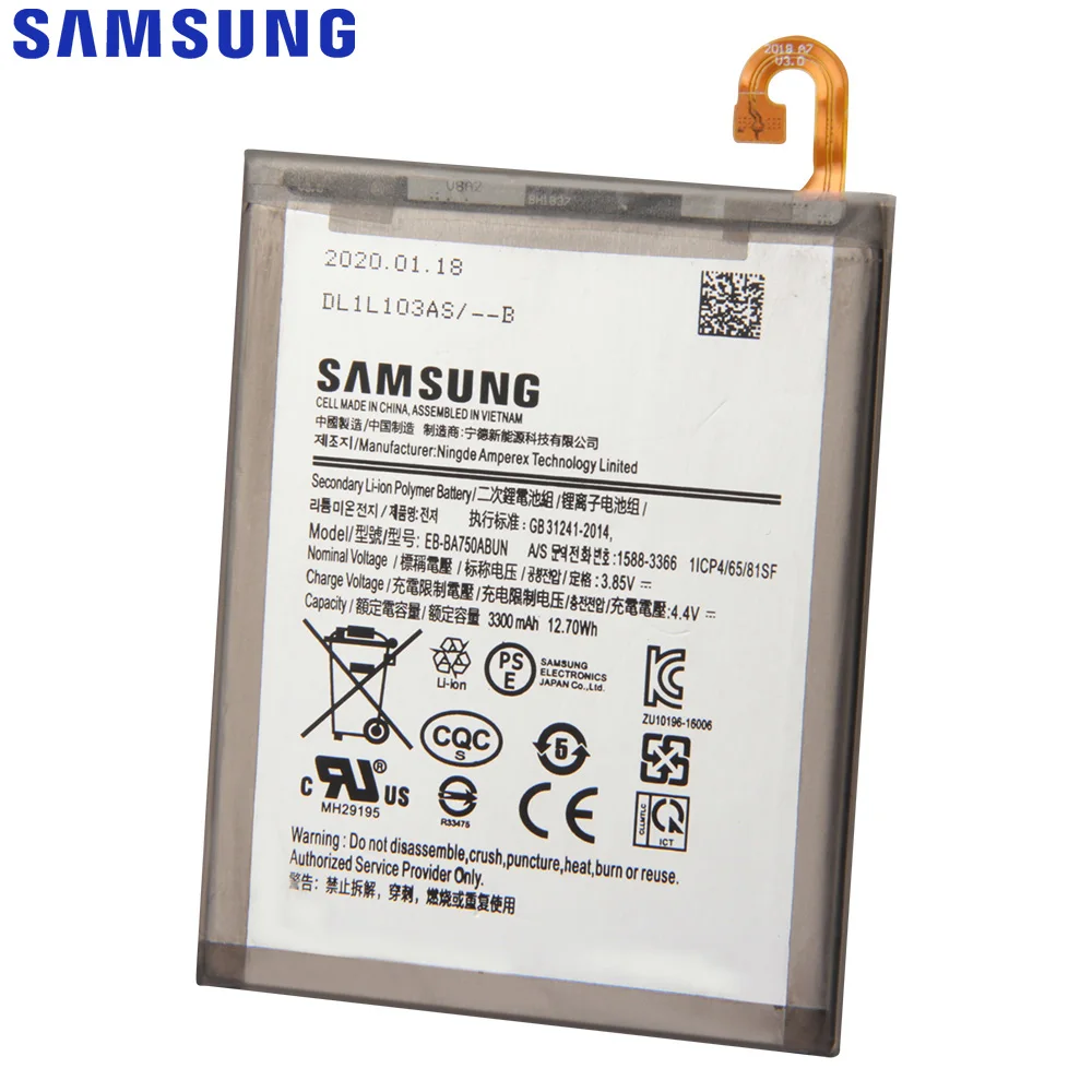 Оригинальная запасная аккумуляторная батарея для SAMSUNG Galaxy A7 2018 версия A730X A750F Φ A10