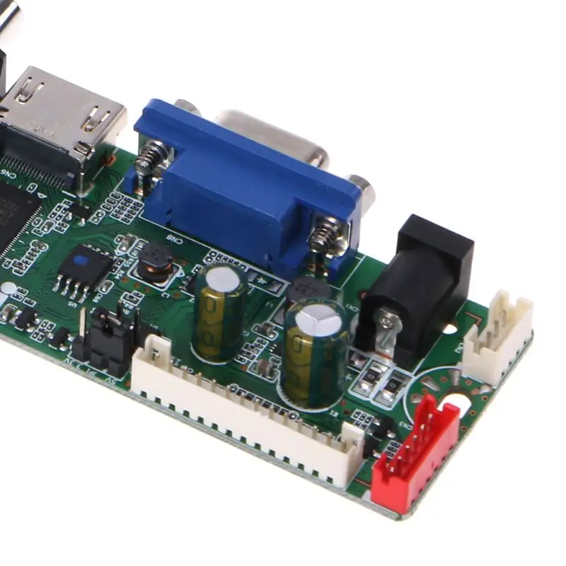 Универсальная плата контроллера lcd разрешение ТВ материнская плата VGA/AV/tv/USB интерфейс драйвер платы 10166