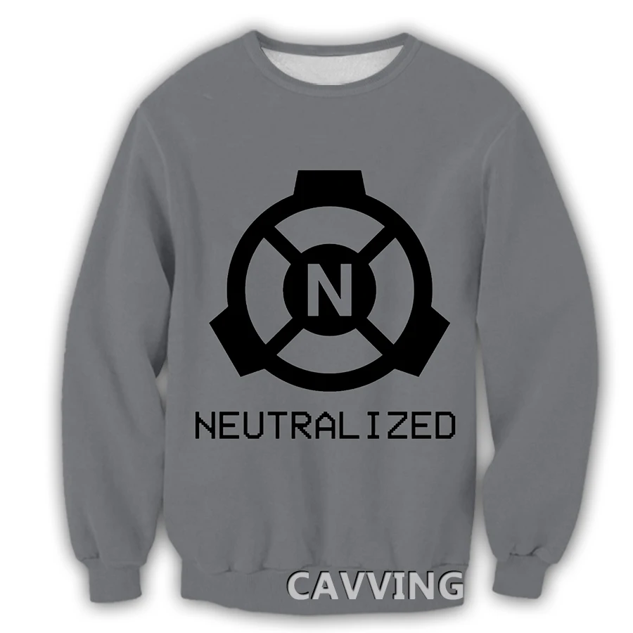 

CAVVING 3D Printed SCP Foundation Crewneck Sweatshirts Harajuku Styles Tops Long Sleeve Sweatshirts for Men/women 02