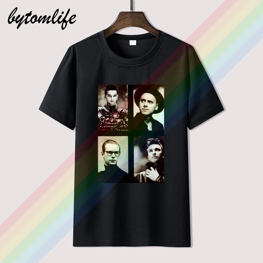 Футболка Мужская Depeche Vintage Mode популярная хлопковая тенниска с черным принтом