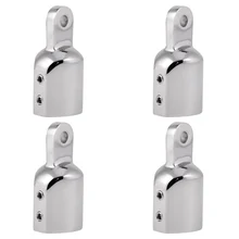 4 пары морской лодка Бимини Топ фитинг 1 дюймов 25 мм, 316 нержавеющая сталь сверхмощный глаз Торцевая крышка Аппаратные аксессуары