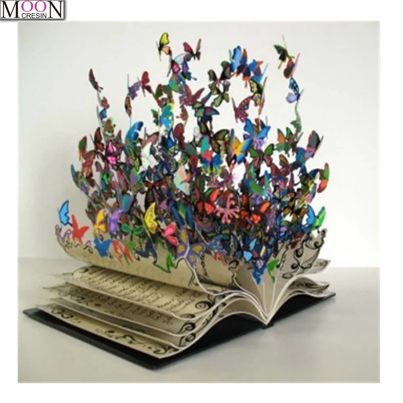 

Portrait 5D DIY Diamond Embroidery Color butterfly Painting Cross Stitch Full Square Drill Rhinestone Mosaic Decoration