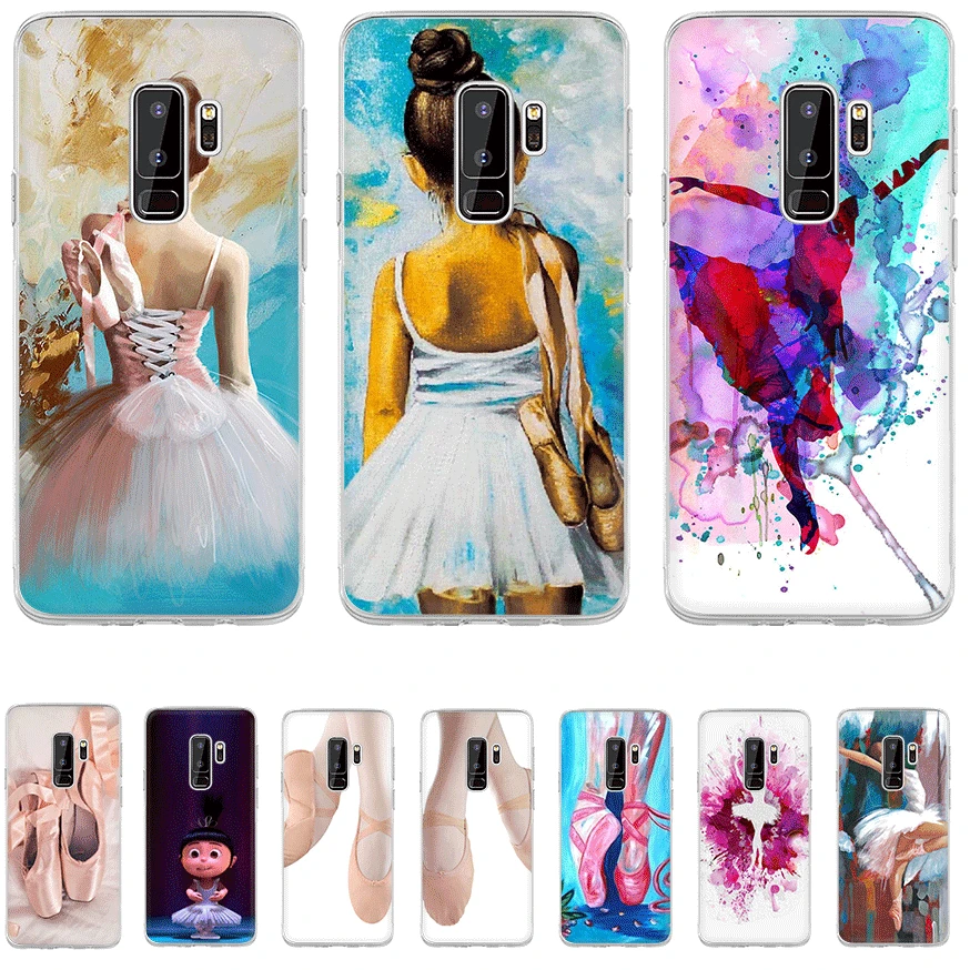 

Phone Case TPU For Samsung A5 A6 A7 A8 A9 A10 A20 A30 A40 A50 A60 A70 Cover Ballet Dance Girl