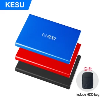 KESU Slim Disco duro externo portátil de 1TB 2TB Disco duro externo USB3.0 Disque dur externa para PC Mac Tablet Xbox PS4 TV caja